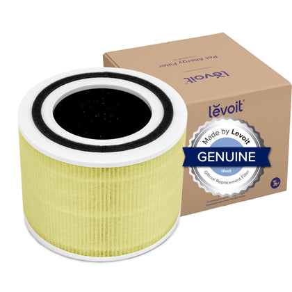 LEVOIT Core 300 Air Purifier Pet Allergy Replacement Filter, 3-in-1 Filter, Efficiency Activated Carbon, Core300-RF-PA, 1 Pack, Yellow