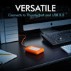 LaCie Rugged USB-C, 4TB, Portable External Hard Drive, Drop, Shock, Dust, Rain Resistant, for Mac & PC (STFR4000800)