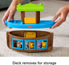 Fisher-Price Little People Toddler Toy Noahs Ark Playset with 12 Animals and Noah Figure, Baptism Gift for Ages 1+ Years