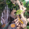 MUYG Lizard Coco Den with Ladder,Leopard Gecko Coconut Husk Hut Hideout Home Reptile Hammock Climbing Hanging Plants Decor Habitat Tank Accessories for Bearded Dragon Snake Chameleon