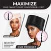 Hair Steamer For Natural Hair Home Use w/10-level Heats Up Quickly, Heat Cap For Deep Conditioning - Thermal Steam Cap For Black Hair, Great For Deep Conditioner (Black)