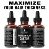 Jamaican Black Castor Oil For Hair Growth. Vegan Serum and Lash Serum For Thickening, Moisturizing + Eyelash. Scalp Treatment For Women, Men with Dry, Frizzy, Weak Hair, Hair Loss 1oz