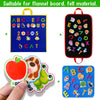 PENGFULL Felt Learning Letters,Learning Numbers,75 Felt Board Pieces for Felt Flannel Board,Alphabet ABC Learning for Toddlers for Kindergarten,Preschool,Toddlers