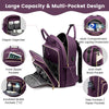 LOVEVOOK Diaper Bag Backpack, Quilted Baby Bag with Changing Pad & Pacifier Holder,Maternity Baby Changing Bags,Purple