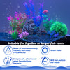 Ameliade Aquarium Decorations Fish Tank Artificial Plastic Plants & Cave Rock Decor Set, Goldfish Betta Fish Tank Accessories Small & Large Fish Bowl Decorations ?8PCS