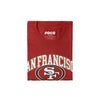 FOCO San Francisco 49ers Arched Wordmark Primary Color T-Shirt - X-Large