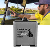 Phone Caddy Funny Quotes - The Funniest Phone Holder Built specifically for Golf - Fits All Popular Smart Phones (Work)