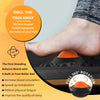 Trobing Standing Desk Mat Balance Board with Rollerball, Wooden Wobble Anti Fatigue Mat Balance Board for Standing Desk, Home Office Non-Slip Comfort Floor Mat to Relieve Foot, Knee, and Back Pain