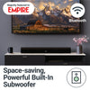 Majority Teton Sound Bar for TV | 120W Powerful Stereo 2.1 Channel Sound | Home Theatre 3D Soundbar with Built-in Subwoofer | HDMI ARC, Bluetooth, Optical, RCA, USB & AUX Playback and Remote Control