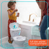 Summer Infant My Size Potty Lights and Songs Transitions,White Realistic Potty Training Toilet with Interactive Handle that Plays Music for Kids,Removable Potty Topper/Pot,Wipe Compartment,SplashGuard