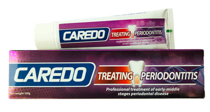 CAREDO Healing Periodontitis Treatment At Home Toothpaste, Periodontal Disease Treatment 3.52oz, Gingivitis Treatment & Gum Disease Treatment, Fluoride Free Toothpaste for Bleeding Gums and LooseTeeth