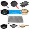 Cast Iron Scrubber 316 Stainless Steel Cast Iron Skillet Cleaner 8
