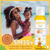 BOTAO Kids Mineral Sunscreen Foam Spray: SPF50 Broad Spectrum UVA UVB, Children or Kids Sunburn Protection, Zinc Oxide, 3.4 Oz (1-Pack)