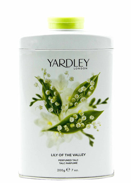 Yardley of London Lily of the Valley Perfumed Talc, 7 Oz, Made in England - NEW FORMULA