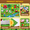 G.C Farm Animals Felt Board Story Set for Toddlers 84Pcs Preschool Storytelling Flannel Classroom Educational Learning Play Kit Wall Activity Hanging Gift for Kids - 40 Extra Stickers