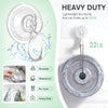 VIS'V Wreath Hanger, Large Clear Heavy Duty Suction Cup Hooks with Wipes 22 LB Removable Strong Window Glass Door Holder for Halloween Christmas Wreath Decorations - 2 Pcs