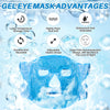 Ice Pack Cold Face Eye Masks Reduce Face Puff, Dark Circles, Reusable Cold Hot Gel Face Eye Mask, Suitable for Women Facial SPA, Ice Face Mask for Sleeping, Headaches (Blue)