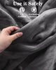 Heated Blanket 72'' x 84'' Full Size, Fast Heating Soft Flannel Blanket for Bed Full-Body Coverage 4 Heating Levels & 10 Hours Timer Settings, Machine Washable, Grey