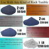 SACKORANGE Total 8 LBS Rock Tumbler Grit and Polish Refill Kit - 4 Step Tumbling Grit Media Set +1/8