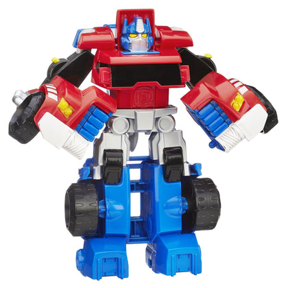 Transformers Playskool Heroes Rescue Bots Optimus Prime Action Figure, Converting Toy Robot, Kids Easter Basket Stuffers or Gifts, Ages 3+