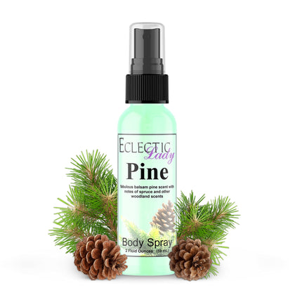 Pine Body Spray (Double Strength), 2 ounces, Body Mist for Women with Clean, Light & Gentle Fragrance, Long Lasting Perfume with Comforting Scent for Men & Women, Cologne with Soft, Subtle Aroma For