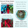 Seasonal Wreath Storage Container - Water Resistant Holder with Clear Plastic Front for 24 Inch Wreaths - Modern Storage Bag by Clutter Armour - Protection for Holiday and Christmas Wreaths