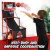 BESTKID BALL Kids Basketball Hoop Single Shot System Arcade Game Set: Indoor & Outdoor Sports Toys for Boys & Girls, Includes Ball, Ideal Party Gifts for Little Athletes Ages 3-9.
