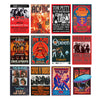 Woonkit Vintage Rock Band Posters for Room Aesthetic, 70s 80s 90s Retro Bedroom Decor Wall Art, Concert Poster Collage, Old Music Album Cover Prints (12 SET B, 7.8X11.8 INCH)