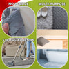 Urdar Brunnr Rug Carpet Non Slip Grippers for Floors, Large Carpet Tape Pads Removable, Strong Adhesive No Damaging for Floor, 8pcs Double Sided Rug Carpet Tape Strips