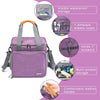 BABEYER Pet Grooming Bag, Dog Grooming Supplies Organizer Tote Bag, Perfect for Pet Grooming Tool Kit Accessories-Purple