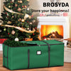 BROSYDA Christmas Tree Storage Bag, Fits Up to 9 Ft Artificial Christmas Tree with Buckle Straps & Dual Zippers & Handles, 600D PVC Durable Waterproof Material Protects from Dust.(Green)