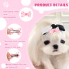 YAKA 60PCS/30Pairs Cute Puppy Dog Small Bowknot Hair Bows with Clips Hair Handmade Accessories Bow Pet Grooming Products (60 Pcs,Cute Patterns