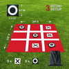 Giant Tic Tac Toe Bean Bag Toss - Outdoor Camping Yard Games for Kids Adults Family - Large Portable Lawn Backyard Games
