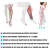 invera Anti Embolism Compression Stockings, Thigh High Unisex Ted Hose Socks 15-20 mmHg Moderate Level (XL)