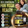 Earth Elixir 3-in-1 Bee Pollen Organic 1000mg (180 Caps) W/ 1000mg Bee Propolis Capsule & 1000mg Royal Jelly Capsule -Made In USA- 3rd Party Tested - Bee Pollen Supplement - Organic Bee Pollen Capsule
