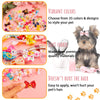 Dog Bows with Strong Rubber Bands and Rhinestone Pearls Cute Small Dog Hair Bows Pet Handmade Hair Bowknot Puppy Girl Boy Yorkie Shih Tzu Dogs Hair Bows Grooming Accessories - 35 pairs - 70 pieces