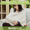 WeeSprout Nursing/Feeding Cover for Breastfeeding, Soft & Breathable Poncho, Neck Insert for Hands-Free View, Machine Washable & Dryer Safe Cover Up