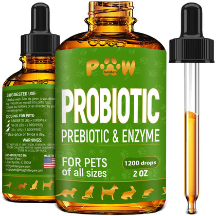 Probiotics for Dogs | Cat Probiotic | Pet Probiotics and Prebiotics |Canine Liquid Probiotic | Probiotics for Cats | Puppy Probiotic | Natural Digestive Enzymes