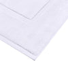 Utopia Towels Cotton Banded Bath Mats, White, [Not a Bathroom Rug], 100% Ring-Spun Cotton - Highly Absorbent Shower Bathroom Floor Mat (Pack of 2)