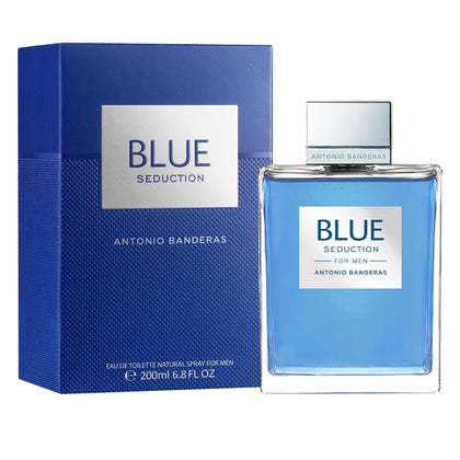 Antonio Banderas Perfumes - Blue Seduction - Eau de toilette for Men - Long Lasting - Fresh and Casual Fragance - Ideal for Day Wear - 6.7 Fl. Oz