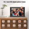 BIGASUO 10.1 Inch WiFi Digital Picture Frame, IPS HD Touch Screen Cloud Smart Photo Frames with Built-in 16GB Memory, Wall Mountable, Auto-Rotate, Share Photos Instantly from Anywhere-Great Gift
