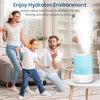 Esemoil Humidifiers for Bedroom, 2.5L Cool Mist Ultrasonic Air Humidifier with Top Fill & Quiet, 360° Nozzle, BPA Free, 25 Hour Diffuser with 8 Color Light & Auto Shut-off for Home Baby Nursery Plants