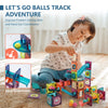 Magnetic Building Blocks Toys for Kids Ages 4-8-12 with Ball Track Educational STEM Toys Gifts for 5-7 6 8 10 Year Old Boys Girls 3D Developmental Stacking Toys Construction Set for Child and Adults