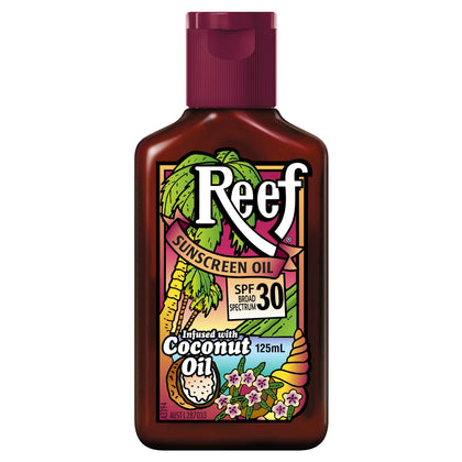 Reef Dark Sun Tan Oil Coconut 125ml (SPF30+)