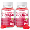Magnesium Glycinate Gummies 1000mg - Sugar Free Magnesium Potassium Supplement with Vitamin D, B6, CoQ10 for Calm Mood & Sleep Support - 120 Cherry Gummies -2 Pack