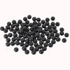 100 Rounds Solid Nylon 50 Cal. Paintballs 50 Cal Rubber Balls Ammo for Tr50 Reusable .50 Caliber Hard Plastic Projectiles for Self Defense (Black)