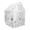 Easy Playhouse Barn - Kids Art & Craft for Indoor & Outdoor Fun, Color Favorite Farm Animals - Decorate & Personalize The Cardboard Fort, 32