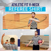 Murray Sporting Goods V-Neck Referee Shirt | Mens Official Short Sleeve Pro-Style V-Neck Officiating Referee Shirt for Basketball, Soccer, Wrestling & Volleyball (Large)