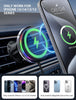 UGDLUCK for Magsafe Car Mount Charger, 15W Magnetic Wireless Car Charger with 8 RGB LED Backlit Magnetic Car Phone Holder Mount for iPhone 15 14 13 12
