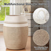 OIAHOMY Laundry Hamper Woven Cotton Rope Large Clothes Hamper 25.6